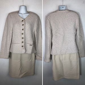 Geiger Collection Blazer Skirt Set Wool EU 36/38